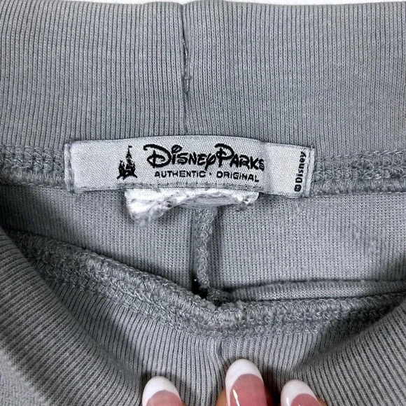 Disney‎ Parks Women's Gray Velour Sweatpants Minnie Mouse Rhinestone Lounge - Picture 4 of 5